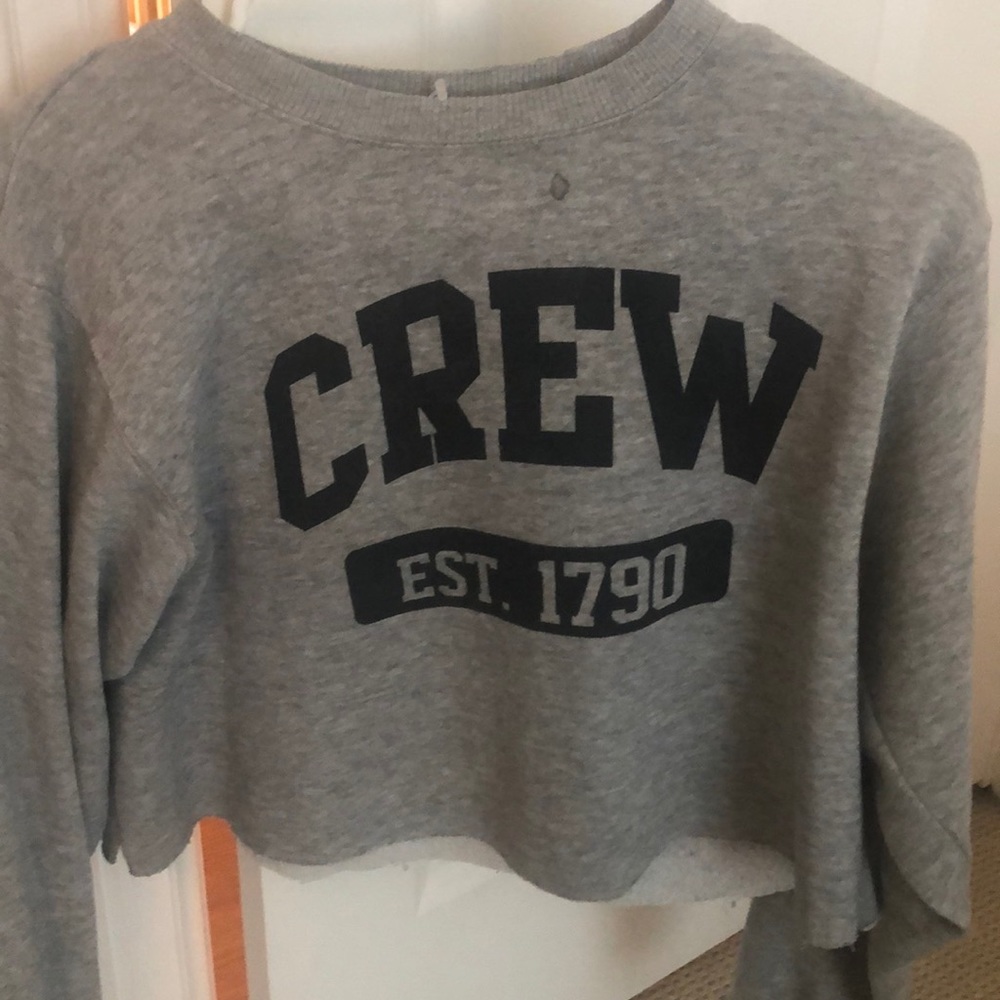 A brandy melville cropped long sleeve shirt.